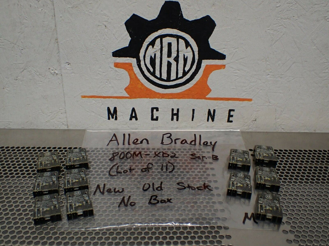 Allen Bradley 800M-XD2 Ser B Contact Blocks New Old Stock (Lot of 11)