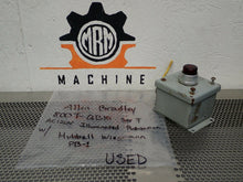 Load image into Gallery viewer, Allen Bradley 800T-QB10 Ser T AC120V Illuminated Pushbutton W/ Hubbell PB-1 Box
