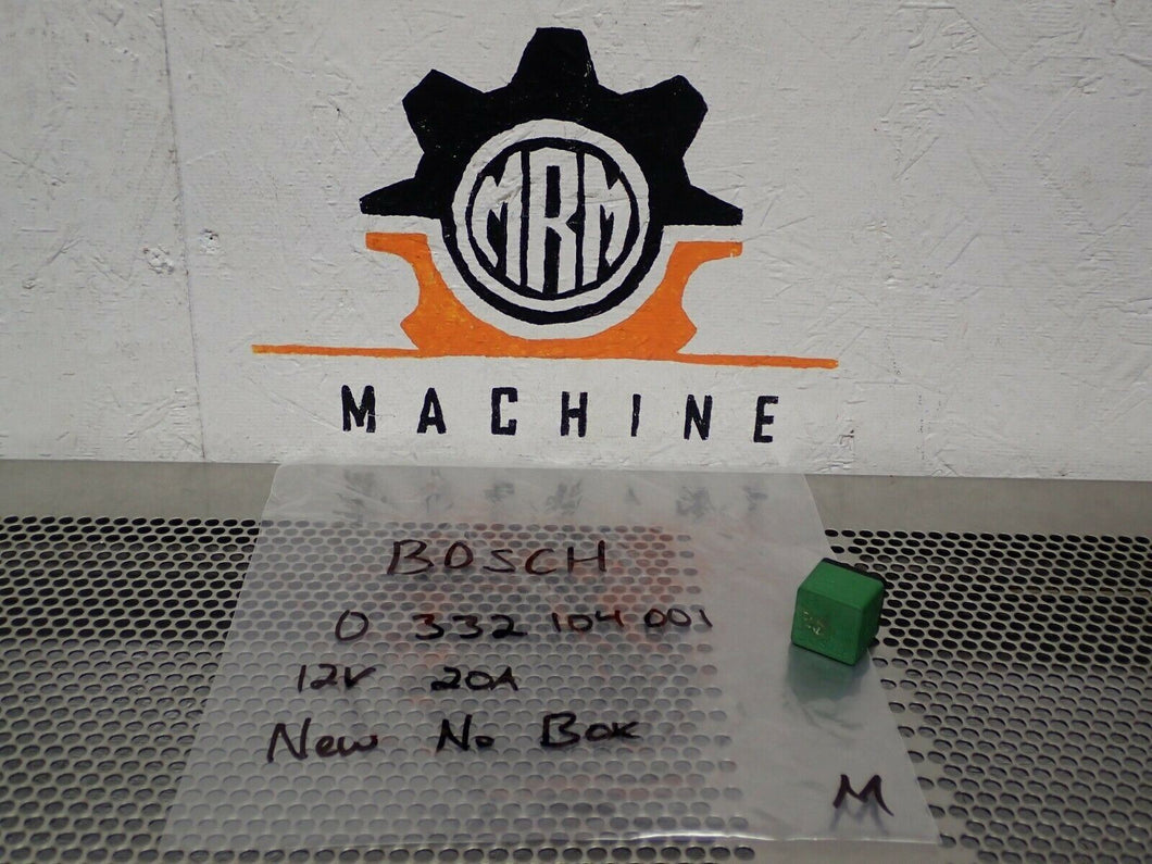 BOSCH 0332104001 12V 20A Relay 4 Blade New Old Stock No Box