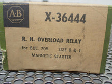 Load image into Gallery viewer, Allen Bradley X-36444 Type B R.H. Overload Relays New Old Stock (Lot of 2)
