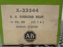 Load image into Gallery viewer, Allen Bradley X-33544 R.H. Overload Relays New Old Stock (Lot of 3)
