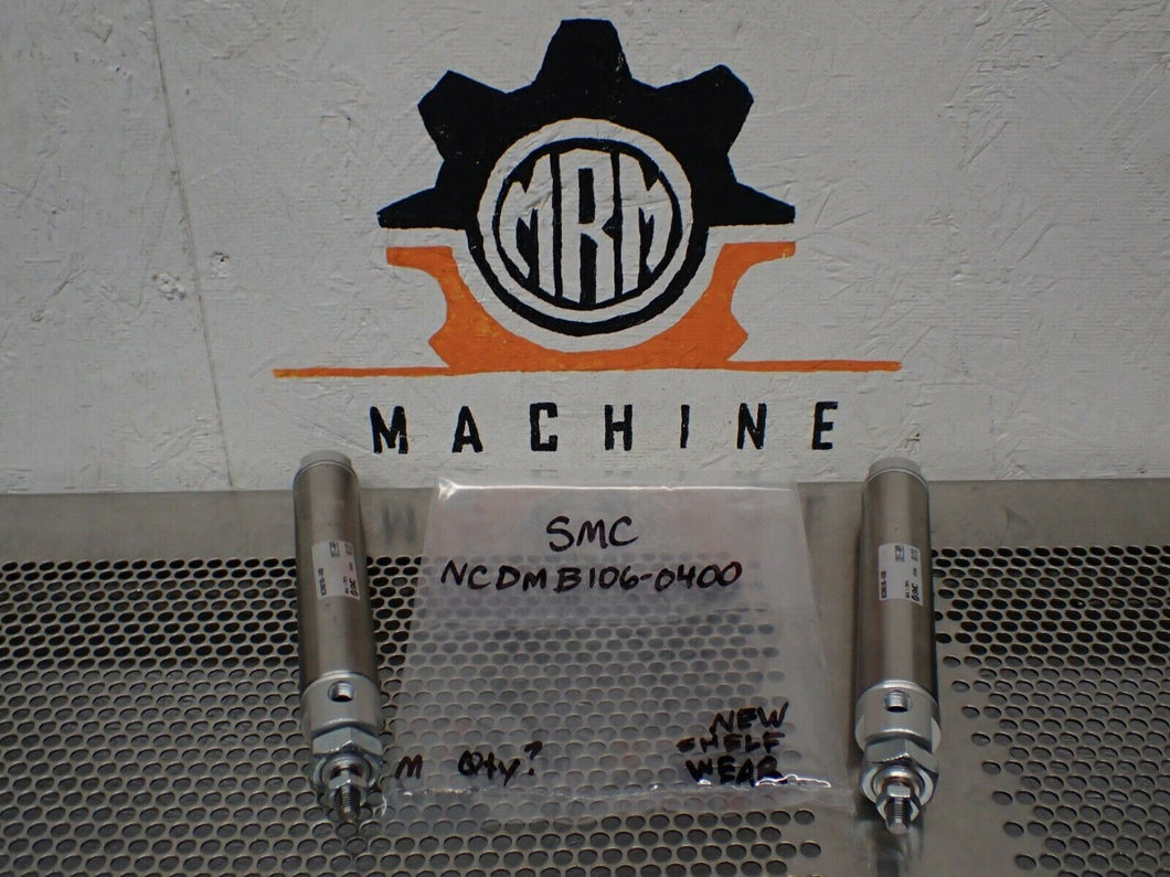 SMC NCDMB106-0400 Pneumatic Cylinders 1.7MPa New Old Stock See Pics (Lot of 2)