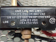 Load image into Gallery viewer, Micro Switch R-RSX750 Limit Switch 15A 125, 250 Or 480VAC New Old Stock
