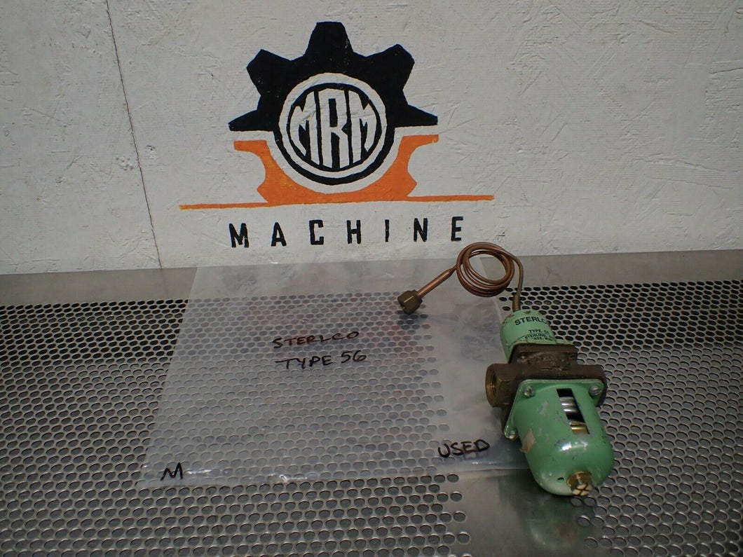 STERLCO Type 56 Temperature Control Valve Used With Warranty