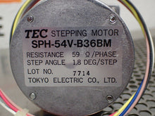Load image into Gallery viewer, TEC SPH-54V-B36BM Stepping Motor 1.8 DEG/STEP New Old Stock

