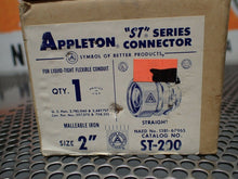 Load image into Gallery viewer, Appleton ST-200 Straight Connector Size 2&quot; New Old Stock (Lot of 2)

