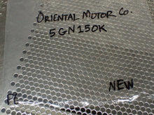 Load image into Gallery viewer, Oriental Motor 5GN150K Gear Head New Old Stock See All Pictures
