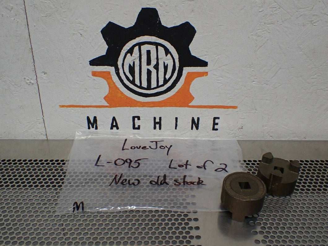 LoveJoy L-095 Jaw Couplings New Old Stock (Lot of 2) See All Pictures