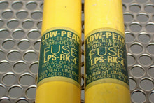 Load image into Gallery viewer, Bussmann Low-Peak LPS-RK-4 Dual Element Time Delay Fuses 4A 600VAC New Lot of 2
