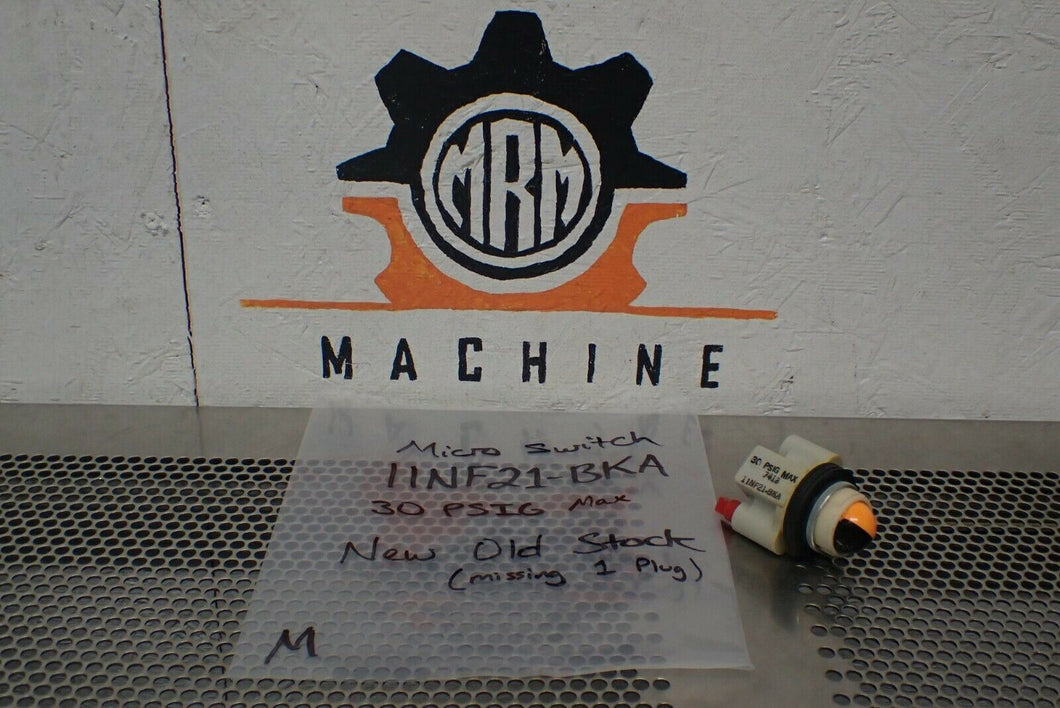 Micro Switch 11NF21-BKA Fluid Indicator 30PSIG Max New Old Stock See All Pics