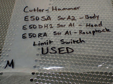 Load image into Gallery viewer, Cutler-Hammer E50SA Ser A2 Body E50DH1 Ser A1 Head E50RA Ser A1 Receptacle Used
