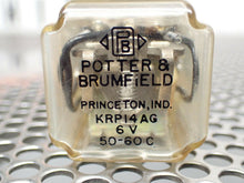 Load image into Gallery viewer, Potter &amp; Brumfield KRP14AG 6V 50-60C Relays 11Pin New Old Stock (Lot of 2)
