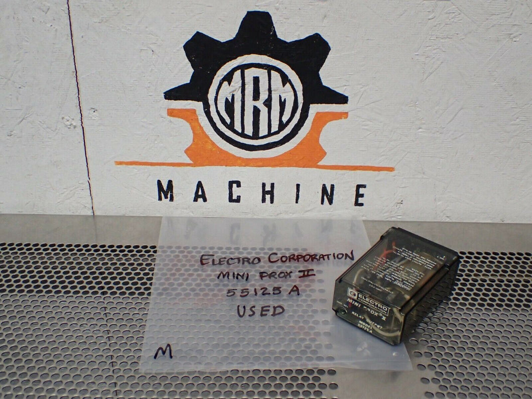 Electro Corporation 55125A Mini Prox II Relay Used W/ Warranty See All Pictures