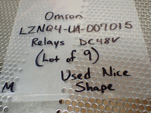 Load image into Gallery viewer, Omron LZNQ4-UA-007015 Relays DC48V Used With Warranty (Lot of 9) See All Pics
