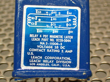 Load image into Gallery viewer, Leach 9228-5044 28VDC NA5-11006-2 Magnetic Latch Relay New No Box See All Pics
