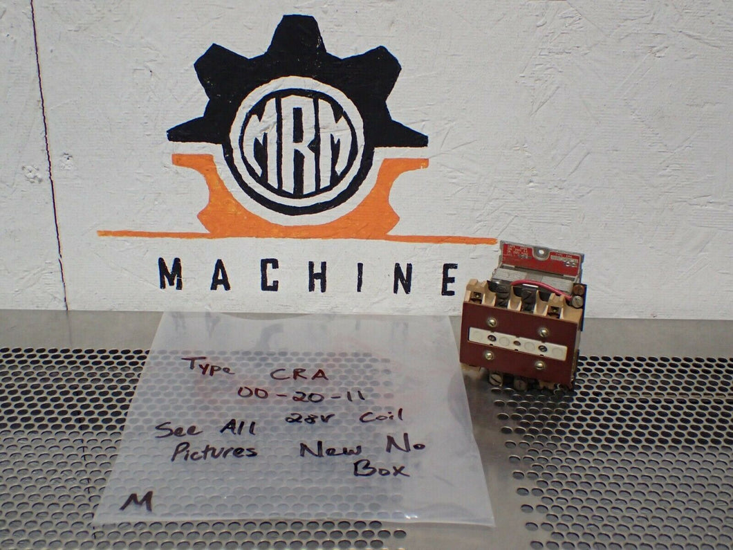 Type CRA-00-20-11 28V Coil Used With Warranty See All Pictures