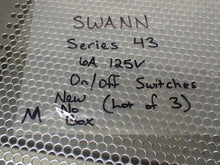 Load image into Gallery viewer, SWANN Series 43 6A 125V On/Off Switches New No Box (Lot of 3) See All Pictures
