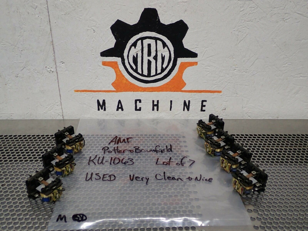 Potter & Brumfield KU-1063 Relays Used With Warranty (Lot of 7) See All Pictures