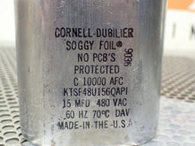 Load image into Gallery viewer, Cornell Dubilier KTSF48U156QAPI Capacitor C 10000 AFC 15MFD 480VAC 60Hz New
