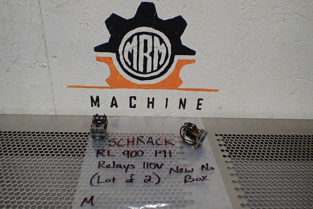 SCHRACK RL 900 171 Relays 110V New No Box (Lot of 2) See All Pictures