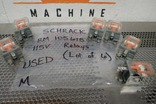 Load image into Gallery viewer, SCHRACK RM 105 615 Relays 115V Used With Warranty (Lot of 6) See All Pictures
