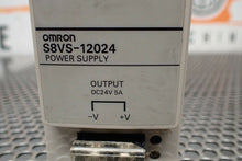 Load image into Gallery viewer, Omron S8VS-12024 Power Supply DC24V 5A Output 50/60Hz AC100-240V 1.9A (Lot of 3)
