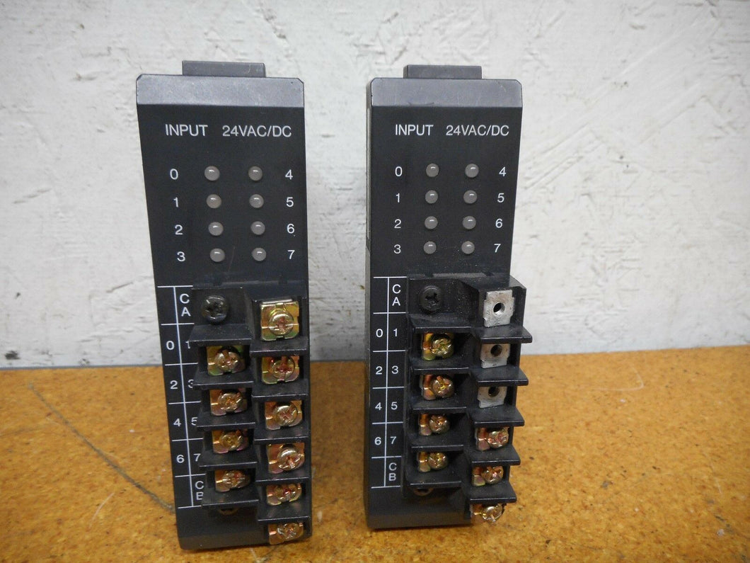 GE Fanuc IC610MDL111A INPUT MODULE 24VAC/DC  8 POINT USED (Lot of 2)