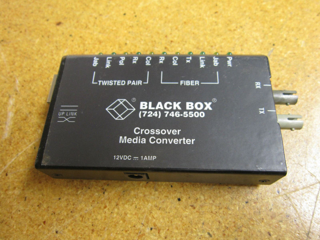 Black Box LE1500A-UTP Crossover Media Converter Used