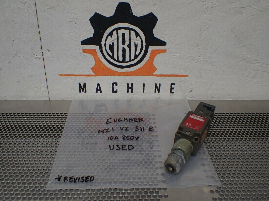 Euchner NZ1VZ-511B Safety Switch 10A 250V Used With Warranty See All Pictures