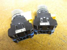 Load image into Gallery viewer, Idec HW-DA1F Block HW1L-M1F10QD Contact Blocks W-24V With Pushbuttons (Lot of 2)
