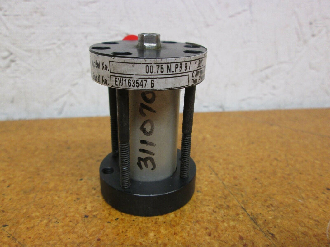 Parker 00.75NLPB9/1.500 Pneumatic Cylinder 250PSI Gently Used