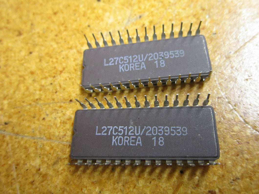 L27C512U/2039539 EPROM CHIP 28 PIN (Lot of 2)
