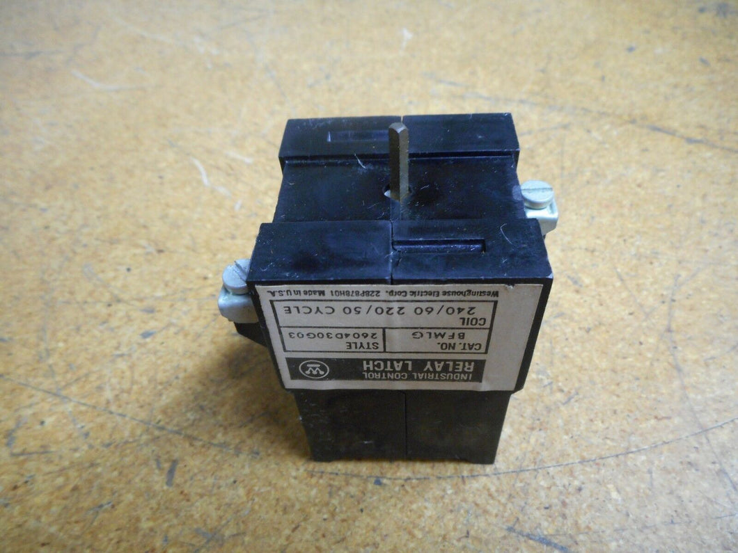 Westinghouse BFMLG 2604D30G03 Industrial Control Latch Relay 220/240V 50/60Hz