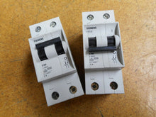 Load image into Gallery viewer, Siemens 5SX2 250-7 Miniature Circuit Breaker C50 2P 400V New Old Stock(Lot of 2)
