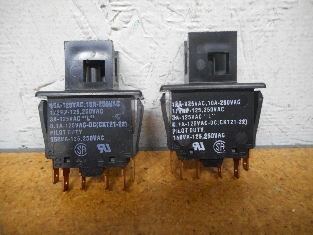 Micro Switch WW1K05D-D7 Snap In Panel Mount Switch 15A 125VAC 10A 250VAC New (2)