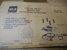 Load image into Gallery viewer, BS&amp;B Safety Systems 77-4001 RDI  Size 1-1/2 Type JRS Rupture Disk New
