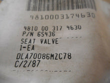 Load image into Gallery viewer, 65-436 Seat Valves DLA70086MZC78 2-1/4&quot; Thread 2-1/2&quot; Top OD New (Lot of 2)
