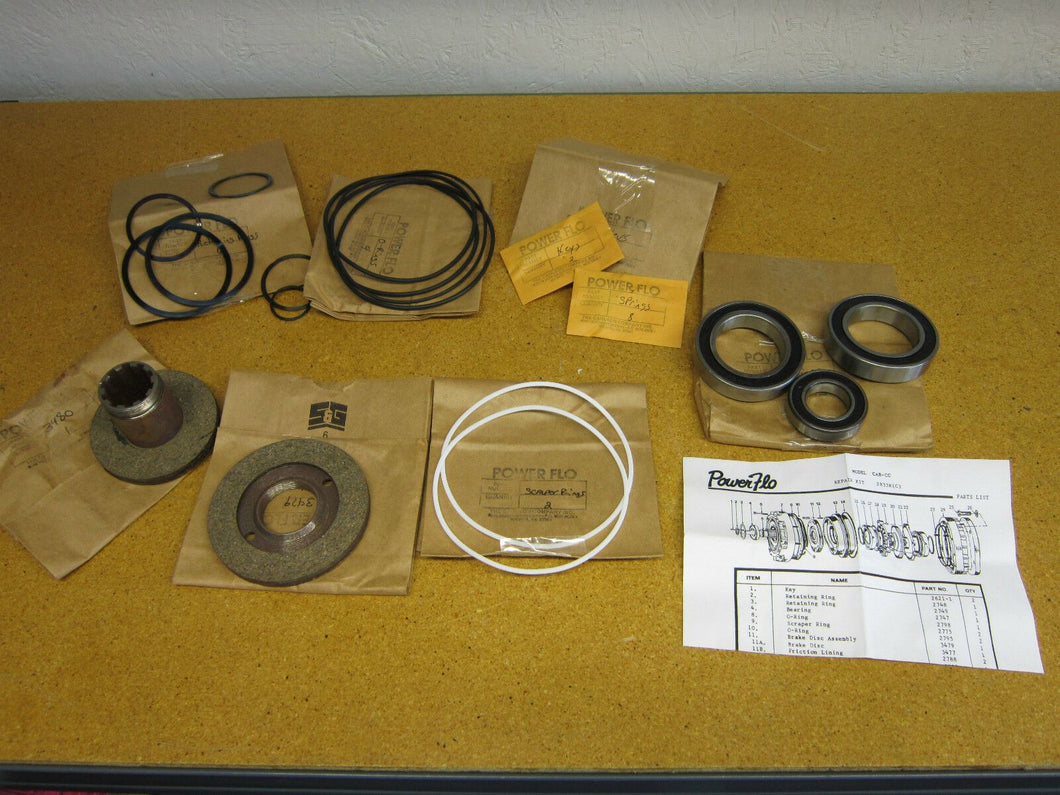 Power Flo Model CAB-CC Incomplete Repair Kit New Old Stock