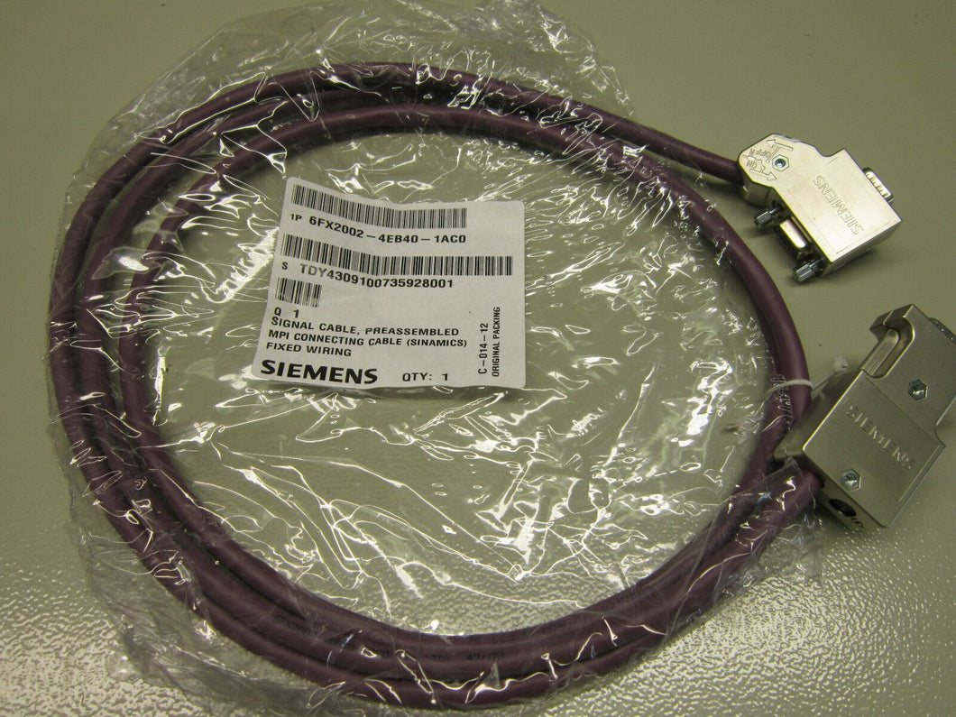 Siemens 6FX2002-4EB40-1AC0 Signal Cable Preassembled  MPI Connecting Cable