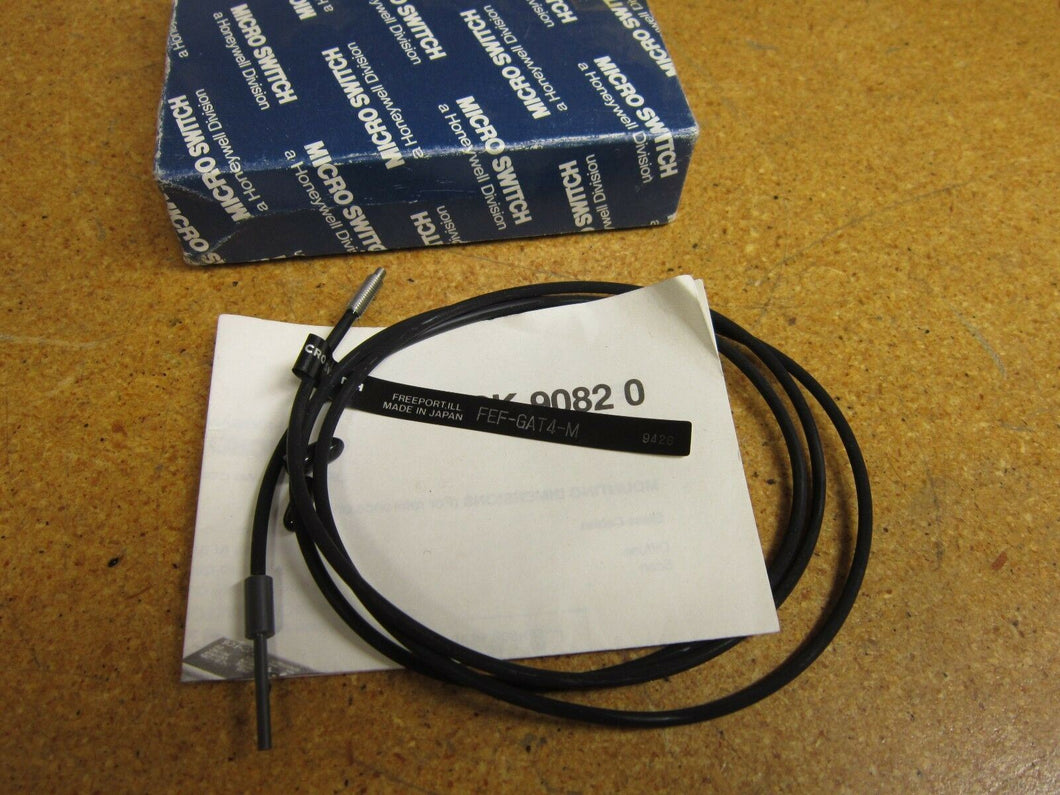 Honeywell Micro Switch FEF-GAT4-M Fiber Optic Cable New Old Stock See All Pics