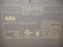 Load image into Gallery viewer, Siemens 6EP1 333-2AA00 SITOP Power 5 Power Supply Input AC230V/120V 50/60Hz
