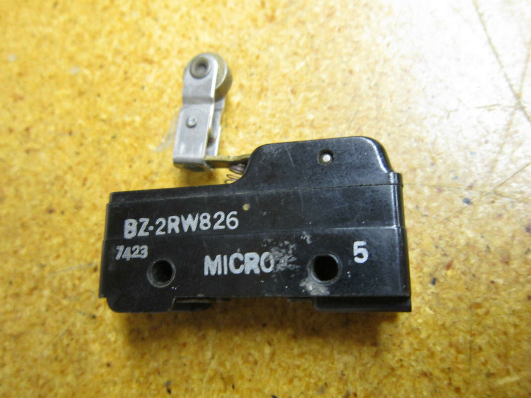 Honeywell Microswitch BZ-2RW826 Limit Switch Top Roller Gently Used