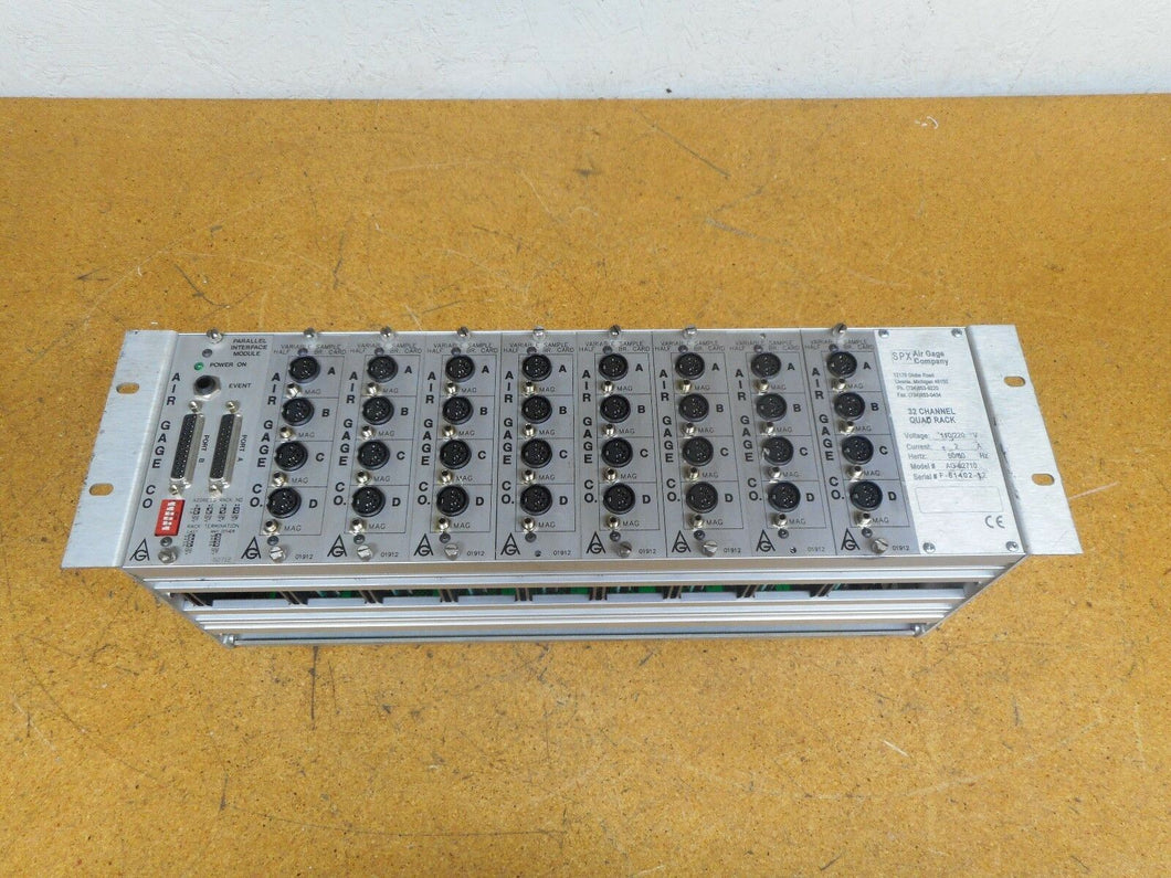 Air Gage Co. 02712 Parallel Interface Module W/ (8) 01912 Cards & AG-02710 Rack