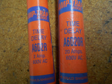 Load image into Gallery viewer, Amp-Trap A6D20R &amp; A6D2R Time Delay Fuses 20A &amp; 2A 600VAC Used (Lot of 2)
