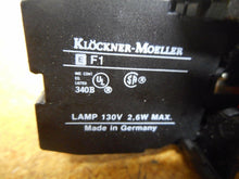 Load image into Gallery viewer, Klockner-Moeller EF1 Contact Blocks &amp; (4) Pilot Light Switches Used W/ Warranty
