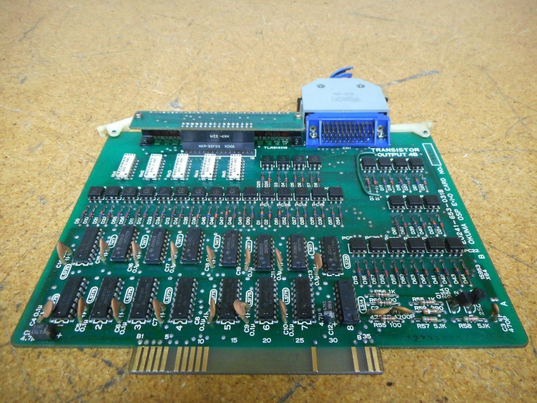 OKUMA E0241-653-031B OSP E-I-O Card & Honda MR-34L Connector Used With Warranty