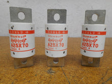 Load image into Gallery viewer, Gould  Shawmut A25X70 Type 4 Fuses 70A 250VAC Used With Warranty (Lot of 3)
