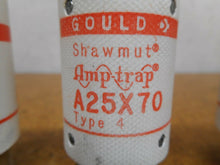 Load image into Gallery viewer, Gould  Shawmut A25X70 Type 4 Fuses 70A 250VAC Used With Warranty (Lot of 3)
