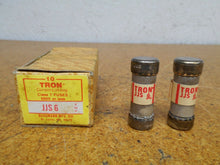 Load image into Gallery viewer, Bussmann Tron JJS-6 Current Limiting Fuses 6A 600V New (Box of 2 Fuses)
