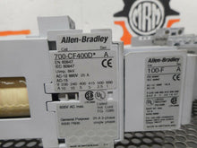 Load image into Gallery viewer, Allen Bradley 700-CF400D* Ser A (3) Contactors 25A 600V 24VDC Auxiliary Contacts
